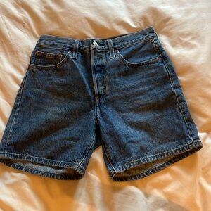 Levi's Classic Blue Denim Shorts 501